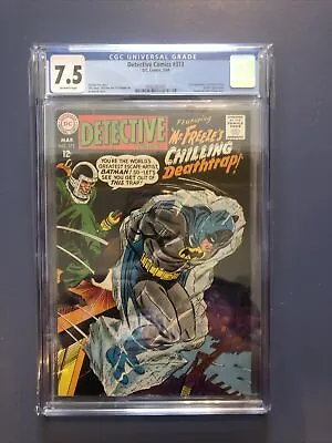 Buy Detective Comics #373 CGC 7.5 - Off White Pages - 1968 2nd Appearance Mr Freeze • 375£