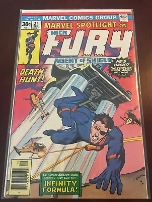 Buy Nick Fury #31 Agent Of Shield 1976 NSE Marvel Spotlight Comic VF Vintage Bronze • 6.43£