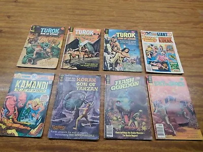 Buy 8 Vintage Late 60's - Mid 70's Sci-Fi Comics ~ Turok, Korak, Kamandi, Flash Gord • 64.05£