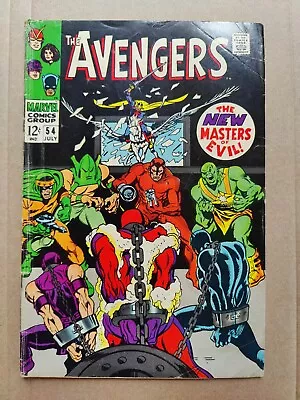Buy Avengers 54 VG 1st Cameo Of Ultron New Masters Of Evil Marvel Comics 1968 • 22.93£