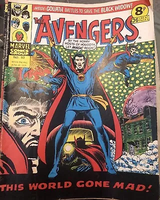 Buy THE AVENGERS - No 93 - Date 28/06/1975 - Marvel Comics • 5.99£