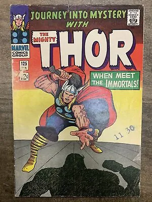 Buy Journey Into Mystery #125 (Marvel, 1966) 3rd Hercules Final Issue GD • 43.17£