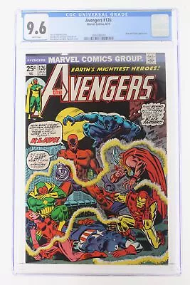 Buy Avengers #126 - Marvel 1974 CGC 9.6 Klaw And Solarr Appearance. • 157.19£