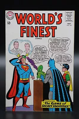 Buy World's Finest (1941) #149 Curt Swan Cover & Art Batman Superman Secret Id's VF • 18.97£