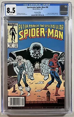 Buy Spectacular Spider-Man 98 (Marvel, 1985)  CGC 8.5 WP  **1st Appearance Spot** • 55.76£