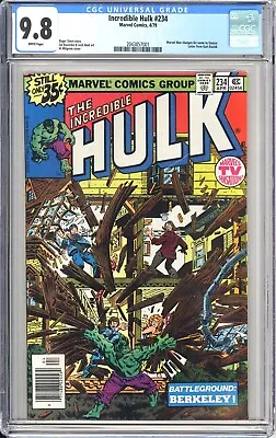 Buy Incredible Hulk #234 Cgc 9.8 White Pages // Marvel Man Changes Name Quasar 1979 • 335.79£
