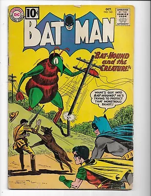 Buy Batman 143 - Vg 4.0 - Bathound Cover Appearance - Robin (1961) • 68.36£