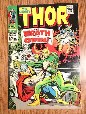 Buy Mighty Thor #147 Kirby Loki Cover Key VG+ Stan Lee Odin 1st Print Marvel MCU • 35.73£