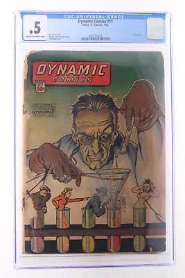 Buy Dynamic Comics #11 - Harry   A   Chesler 1944 CGC .5 Classic Cover. • 1,438.34£