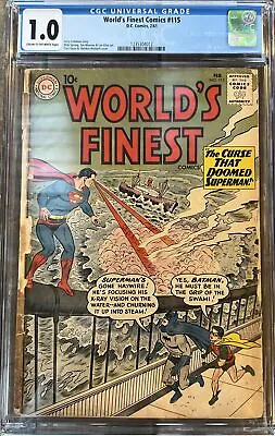 Buy 1961 World’s Finest Comics - Superman - Batman & Robin - DC COMICS - CGC 1.0 • 80.05£