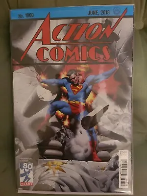 Buy ACTION COMICS 1000 STEVE RUDE 1930's COVER COMIC BOOK 80 YEARS SUPERMAN 2018 • 9.48£