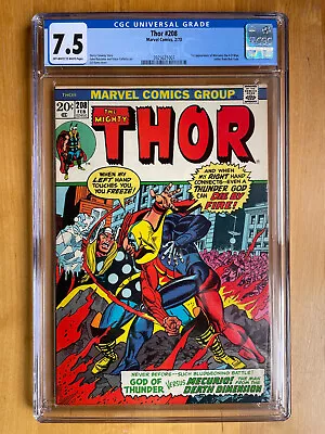 Buy Thor #208 CGC 7.5 (Marvel 1973) 1st Mercurio The 4-D Man! New Slab! • 59.30£