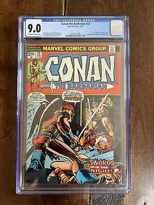 Buy Conan The Barbarian #23 Marvel 1973 1st Appearance Red Sonja CGC 9.0 • 213.46£