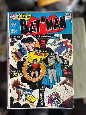 Buy Batman #213 (1940 DC) 30th Anniversary Of Batman • 19.32£