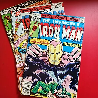Buy The Invincible Iron Man #115, #117, #127 1978 Marvel Comic Books Fine • 11.83£