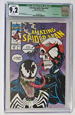 Buy Amazing Spider-Man #347 | Signed By Erik Larsen | CGC 9.2 WP (Qualified) • 51.97£