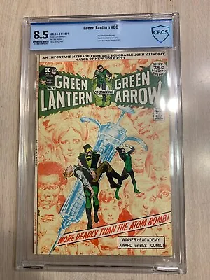 Buy Green Lantern Green Arrow 86 Cbcs 8.5 Like Cgc Vf+ ‘71 Anti-drug Story - Adams • 177.89£