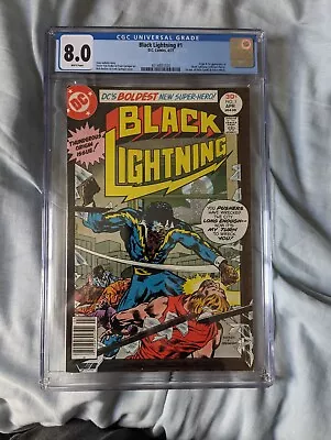 Buy Black Lightning #1 1977 DC Comics CGC 8.0 1st Appearance KEY Comic • 75.68£