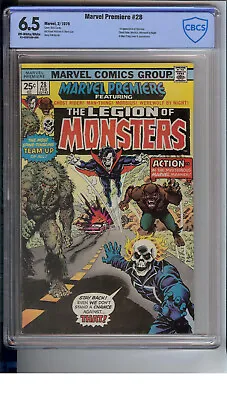 Buy Marvel Premiere # 28  Cbcs  6.5   Featuring The Legion Of The Monsters   • 167.94£