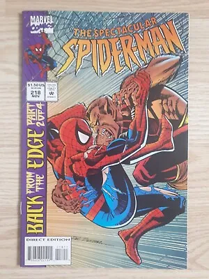Buy Spectacular Spider-Man (1st Series) #218 (Back From The Edge Part 1 Of 4) • 2.20£
