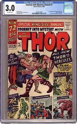 Buy Thor Journey Into Mystery #1 CGC 3.0 1965 4118014007 1st App. Hercules • 175.82£