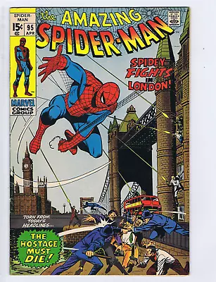 Buy Amazing Spider-Man #95 Marvel 1971 Spidey Fights In London ! • 95.94£