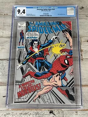 Buy Amazing Spider-man #101 Cgc 9.4 Wp | 1st App Morbius 2nd Print | Marvel 1992 • 54.81£