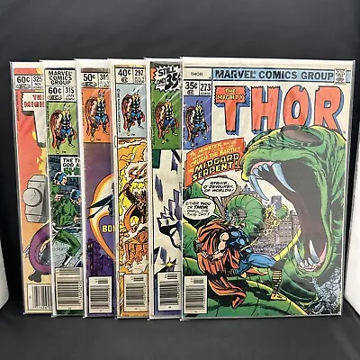Buy Thor Comic Lot #’s 273 282 297 309 315 325 Marvel Reader Lot (A32) • 10.43£