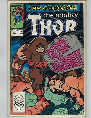 Buy 1989 Marvel Comics The Mighty Thor #411 The New Warriors Night Thrasher • 96.97£