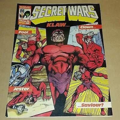 Buy Marvel Super Heroes Secret Wars #28 11th January 1986 British Weekly ^ • 6.99£