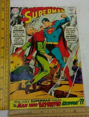 Buy SUPERMAN Comic 205 Krypton Blown Up 1960s F/VF Silver Age • 19.15£