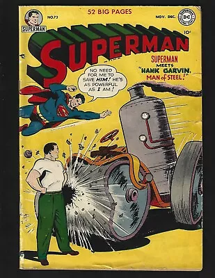 Buy Superman #73 FN- Swan Origin Superman 1st Maxwell Leeds Stan Musial Back Cover • 160.08£