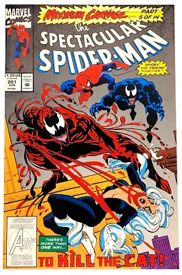 Buy Spectacular Spider-man #201 (1993)  / Nm / Maximum Carnage / Venom / Black Cat • 11.79£