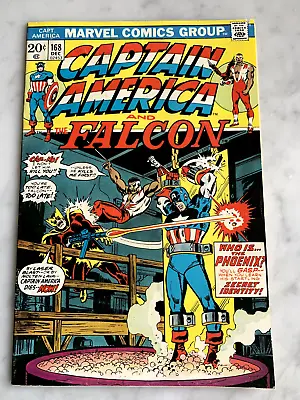 Buy Captain America #168 KEY 1st Baron Zemo As Phoenix W/ Falcon Nice Copy! (1973) • 30.43£