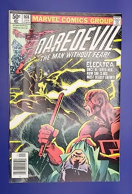 Buy Daredevil #168 🔑 1st Appearance / Origin Elektra Newsstand Variant 1982 VF • 181.84£