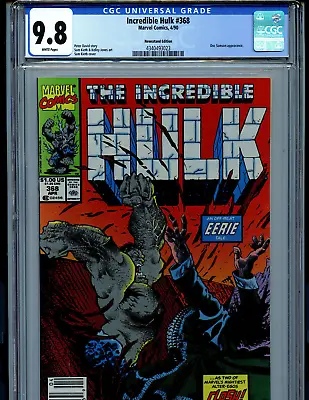 Buy Incredible Hulk # 368 CGC 9.8 NM/MT 1990 Marvel Newstand Amricons K76 • 347.86£