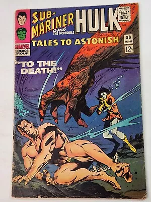 Buy Tales To Astonish 80 Marvel 2nd App Tyrannus Sub-Mariner Hulk Silver Age 1966 • 23.64£