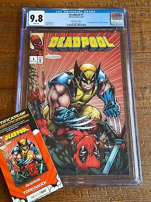 Buy Deadpool #1 Cgc 9.8 Todd Nauck Wolverine Amazing Spider-man 316 Variant Le 800 • 94.87£