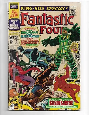 Buy Fantastic Four Annual 5 - Vg/f 5.0 - 1st Silver Surfer Solo Story (1967) • 47.97£