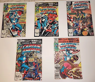 Buy Captain America #262-266 (Marvel Comics, 1981-1982) 5 Comic Lot • 17.34£