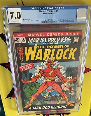 Buy Marvel Premiere #1 (1972) Marvel Comic. CGC Graded 7.0. 1st Him As Adam Warlock • 400£