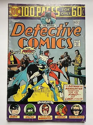 Buy DETECTIVE COMICS #443 1974 BATMAN MANHUNTER Original Of The Creeper 🔑 • 16.22£