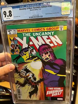 Buy Uncanny X-Men #142 Facsimile Edition CGC 9.8 Facsimile Of 1981 1st P Marvel 2023 • 32.98£