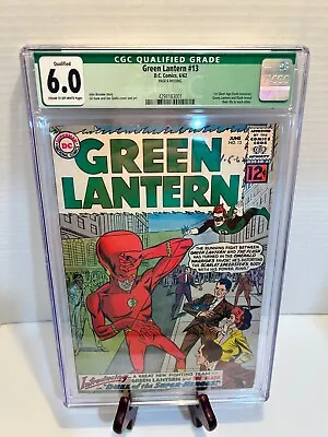 Buy Green Lantern #13 CGC 6.0 (1962) KEY ISSUE 1st Meeting Of Flash & Green Lantern • 173.51£