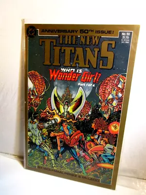 Buy The New Teen Titans #50 (DC Comics,1988) Who Is Wonder Girl? • 11.51£