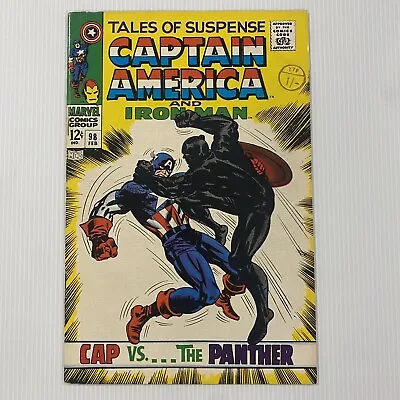 Buy Tales Of Suspense #98 Iron Man Captain America 1968 VF Cent Copy Pence Stamp • 90£