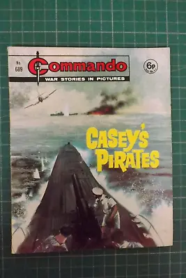 Buy COMMANDO COMIC WAR STORIES IN PICTURES No.689 CASEY'S PIRATES GN659 • 9.99£