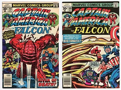 Buy Captain America #208 & 209 (FN Set) 1st FULL Arnim Zola Appearance 1977 Marvel • 19.75£