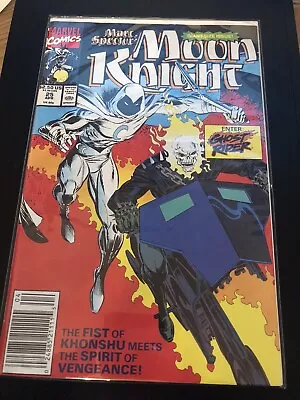 Buy Marc Spector Moon Knight #25 1st Team-Up Ghost Rider Newsstand 1991 Marvel Comic • 8£
