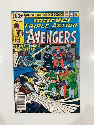 Buy Marvel Triple Action 47 - 1979 - Good Condition - Reprints Avengers 54 • 3.50£